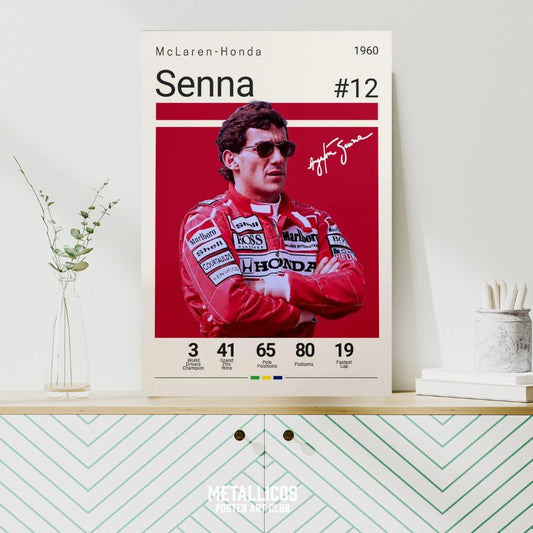 Ayrton Senna, póster de McLaren F1,
