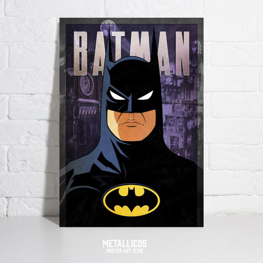 Batman" (Superhero Minimalist Poster Series